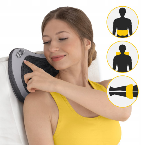 Массажная подушка  4FIZJO Shiatsu Pro+ Black - фото №6